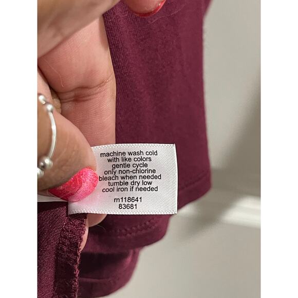 lane bryant cross front faux wrap peplum top 18/20/2X - Picture 4 of 5